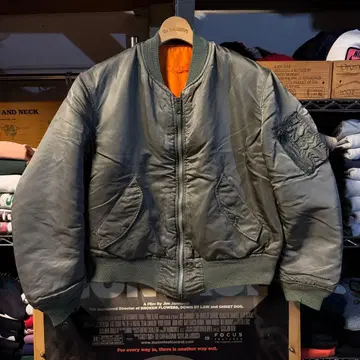 90s 빈티지 알파 MA-1 봄버 자켓 심플 쇼트 기장