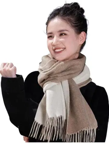 캐시미어 100% 캐시미어 머플러 여성용 체크 무늬 캐시미어 스톨