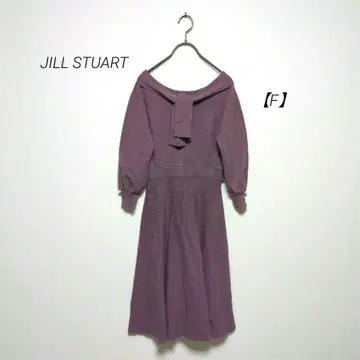 JILL STUART 질스튜어트 [ F ] 보타이 니트 원피스 비쥬
