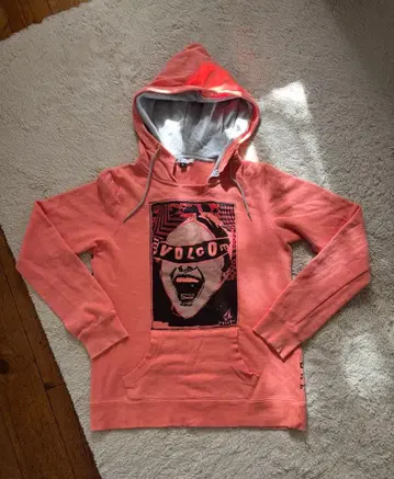 [ VOLCOM ] 볼컴 살몬 핑크 후드티 S