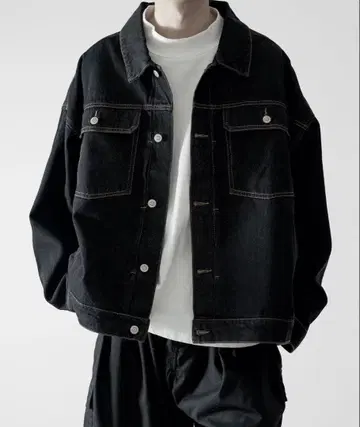 [ RUUBON ] 12.5oz wide denim jacket M