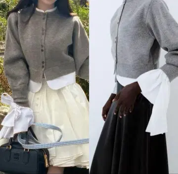 Bibiy ANGELIQUE KNIT 도킹 가디건