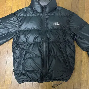 FIRST DOWN 다운 자켓 블랙 그레이