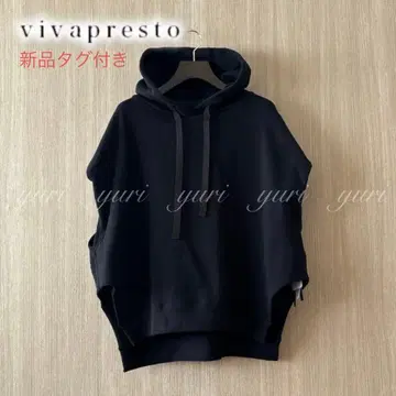 [ 913 ] 새상품 비바 프레스 맨투맨 베스트 후드티 블랙 38