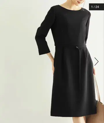 [ 새상품 택 없음 ] 로페피크닉 원피스 블랙 포멀