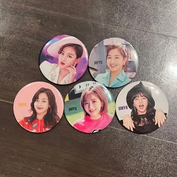 TWICE 지효 캔뱃지 6개 세트