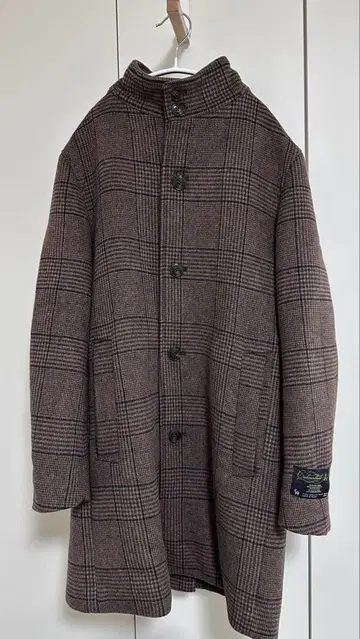 에디피스 417 EDIFICE 울 혼방 브라운 체크 코트