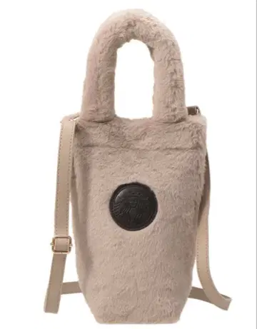 [ 스벅 ] 스타벅스 홀리데이 2025 보틀 숄더백 퍼 베이지