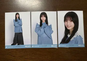 노기자카46 스가와라 사츠키 카라 부착 코디 브로마이드 3종 컴프