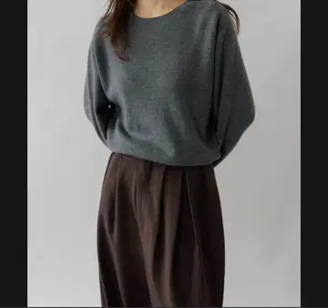 [ 새상품 ] na.e [ EVER SERIES ] 크루 넥 니트 그레이