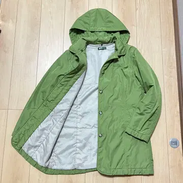 Switch Motion 그린 후드 부착 모즈 코트 L