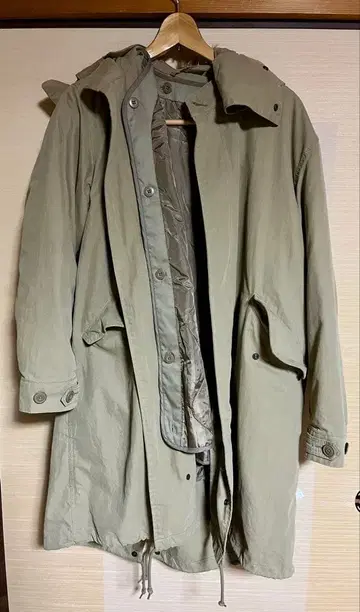 모즈 코트 아우터 자켓 후드 부착 2way