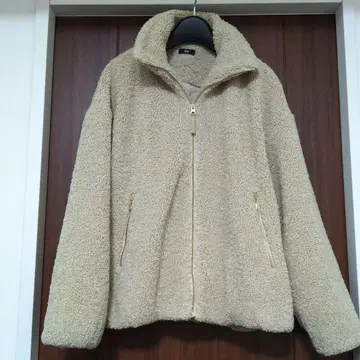 PLST 베이지 보아 자켓 블루종 M