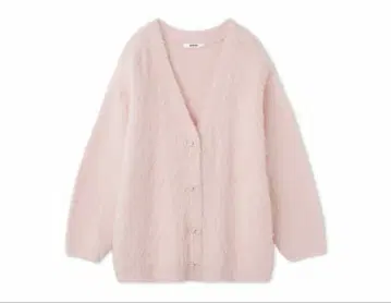 SNIDEL 비쥬 리본 핑크 가디건