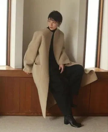 TODAYFUL 투데이풀 칼라리스 보아 코트 베이지 38