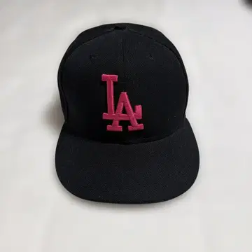 LA 로고 야구 모자 블랙