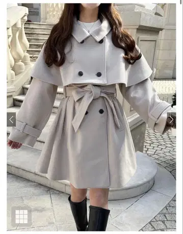 2way 케이프 세트 코트 [ze782] GRL