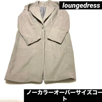 loungedress 라운지 드레스 노카라 오버사이즈 코트