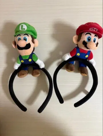 [새상품급] 마리오 루이지 USJ 머리띠 2개 세트