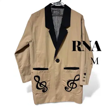 RNA 베이지 테일러드 자켓 M 음표 자수 자켓 카멜