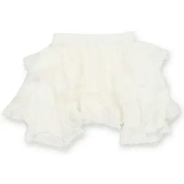 SPINNS 언밸런스 헤임 레이스 미니 스커트/이너 팬츠 포함