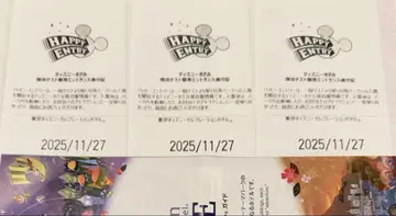 11월 27일 3매 해피 응모 해피엔 디즈니랜드