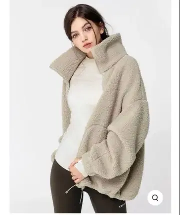 XYMIX 하이넥 보아 자켓 베이지, 새상품, 무료배송