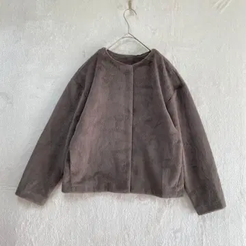 UNIQLO/퍼 자켓 코트/M/스냅 버튼 포켓