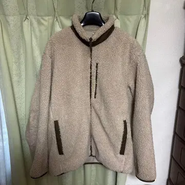 베이지 플리스 자켓