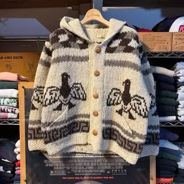 레어 후드티 타입 후디 멕시코제 코위찬 니트 이글