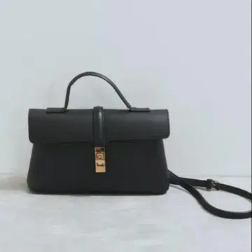 꼬임 금장 장식 원 핸들 미니 숄더백