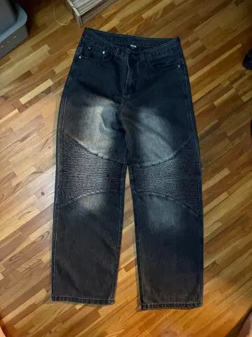 다크 그레이 데님 팬츠 y2k