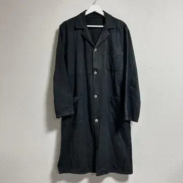 프랑스제 빈티지 아틀리에 코트 페이드 블랙