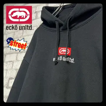 ecko unltd. 에코 리미티드 후드티 자수 센터 로고