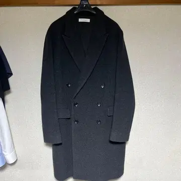 BEAUTY&YOUTH 다크 그레이 더블 브레스트 코트