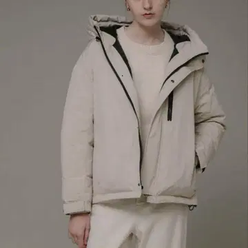 [ sonny label ] 후디 다운 자켓 라이트 베이지