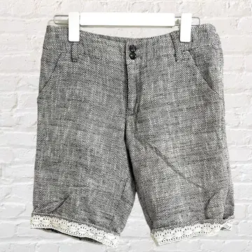 엠케이 클랜플러스 하프 팬츠 트위드 레이스 더블 버튼 남성용