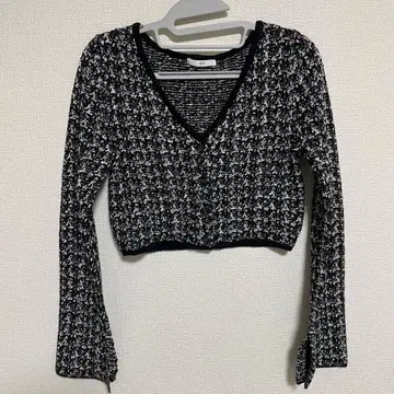 SLY TWEED KNIT C/D 트위드 니트 가디건