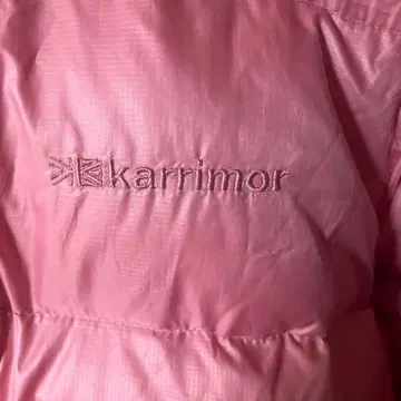 karrimor 후드 부착 핑크 다운 자켓