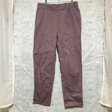 더블 포커스 치노 팬츠 슬랙스 허리밴딩 코튼