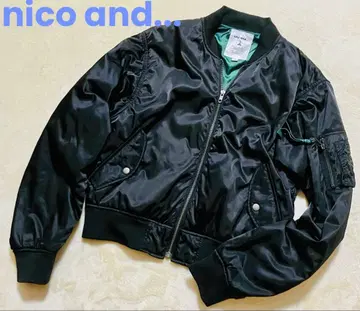 nico and - 니코앤드 MA-1 봄버 자켓 블랙 3