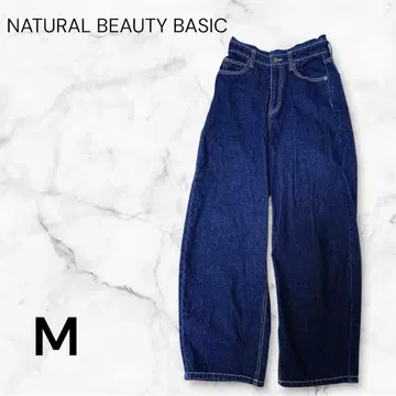 여성용 청바지 M 와이드 팬츠 데님 팬츠 슬림