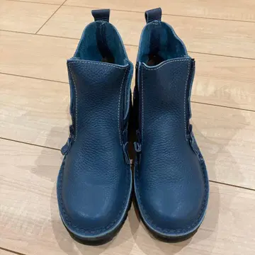 [티에라리카] 숏부츠 (23) 가죽 더블 지퍼 네이비