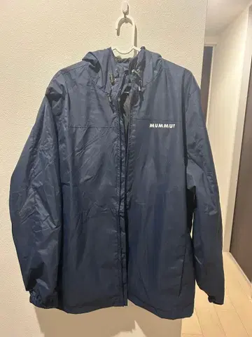 MUMMUT 후드 부착 나일론 자켓 네이비