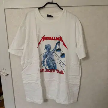 Metallica T셔츠 화이트 그래픽