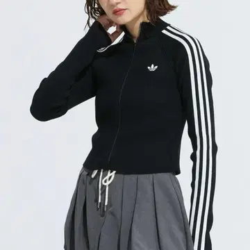 아디컬러 쓰리 스트라이프스 슬림 니트 트랙 아디다스 오리지널