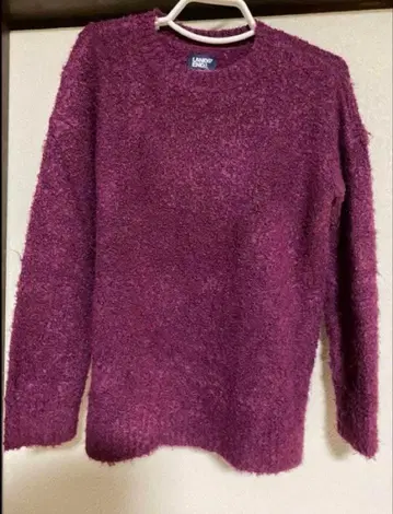 Lands' End 퍼플 긴팔 스웨터