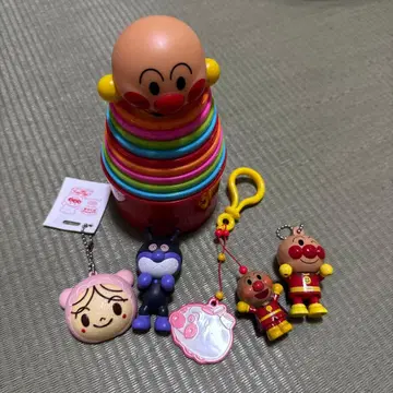 호빵맨 블록과 키링 세트