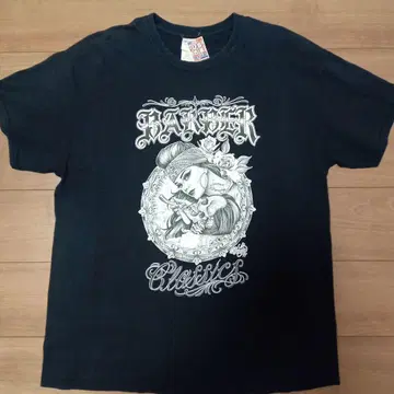 블랙 T셔츠 XL 그래픽 프린트