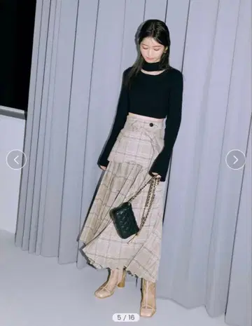 거의 미사용 lilybrown 플리츠 코르셋 스커트 S